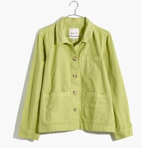 Madewell Garment-Dyed Ashwood Chore Coat - Pale Lemongrass- Size Large - NWT